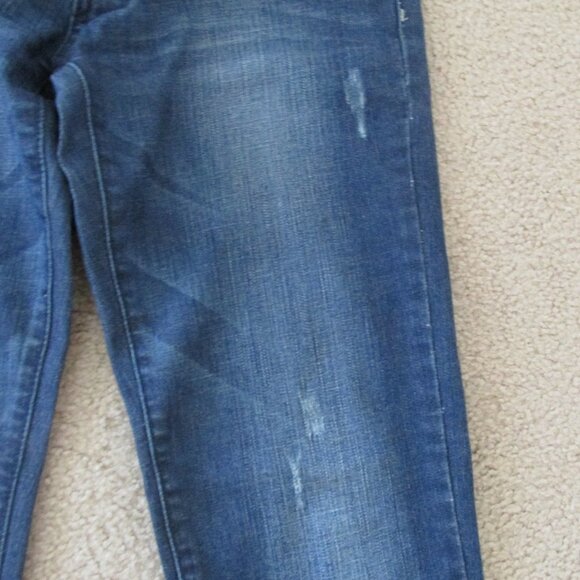Liuces Distressed Womens Jeans Size 5 Denim Rhinestone Pockets Pants Juniors - Picture 10 of 11